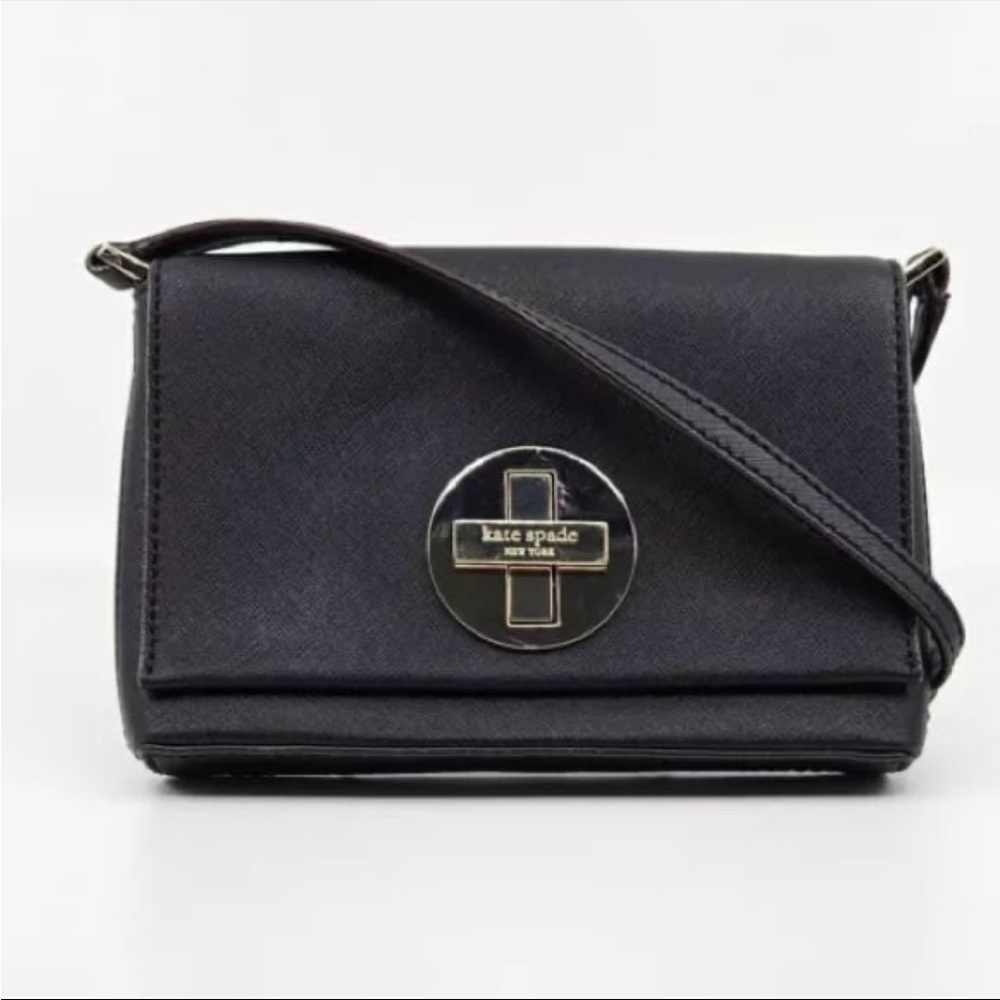 Kate Spade Black Leather Shoulder Bag